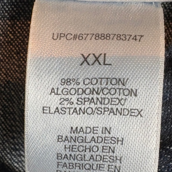 Jones New York Sport Cotton Blend Dark Denim Long Sleeve Jacket; Size XXL - Picture 11 of 12